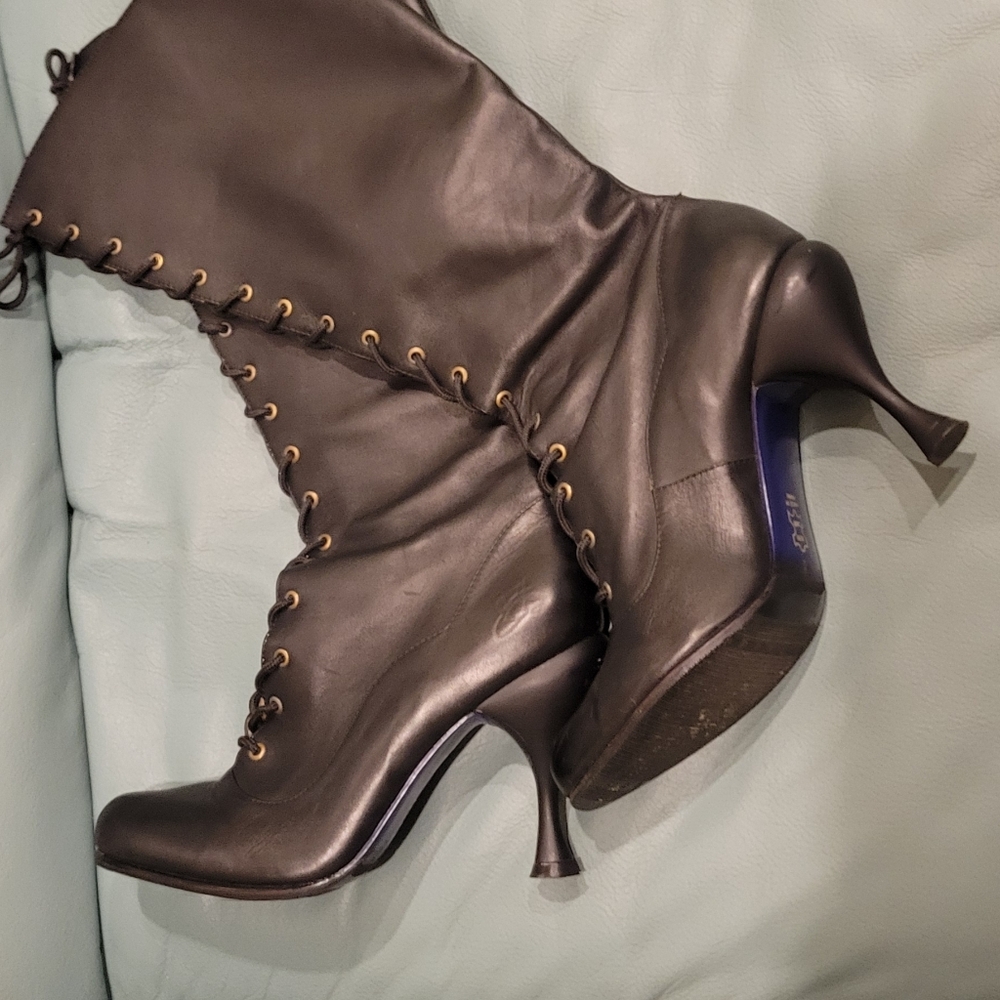 John Fluevog 2nd Miracles Logan Boots, Black, Size 8